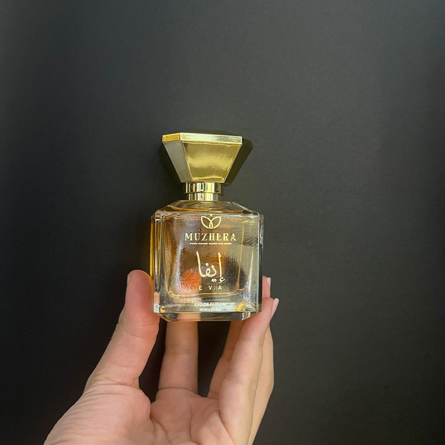 Eva Perfume in Hand
