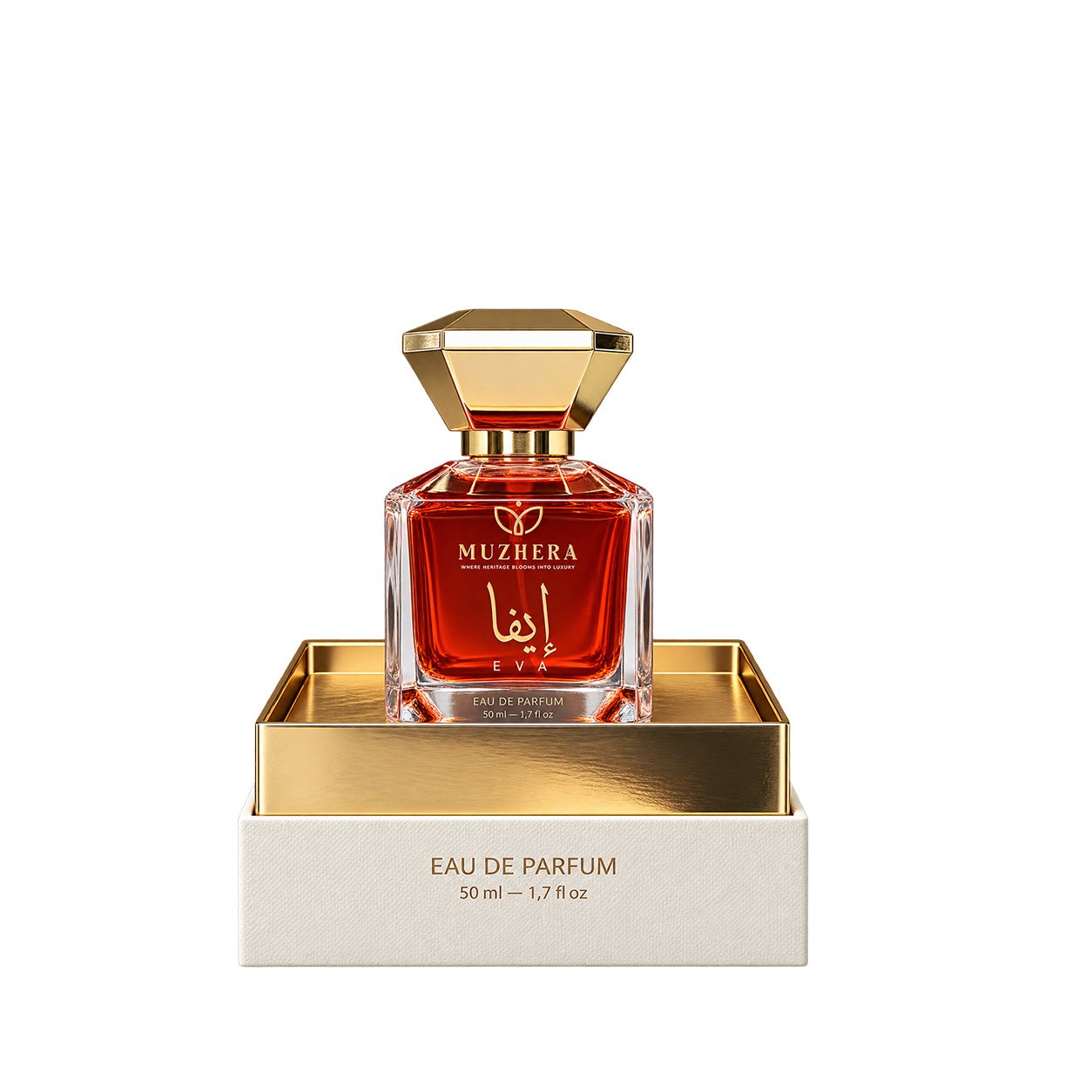 Eva Eau de Parfum bottle with its gift box