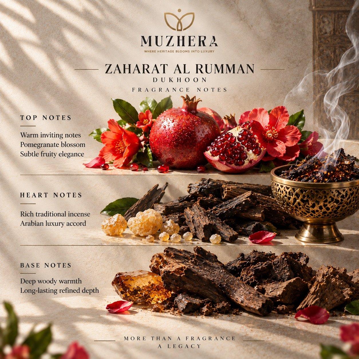 Zaharat Al Rumman Dukhoon — fragrance notes